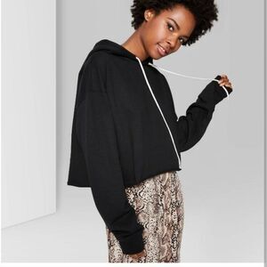 𝅺women's Cropped Hoodie Size S New